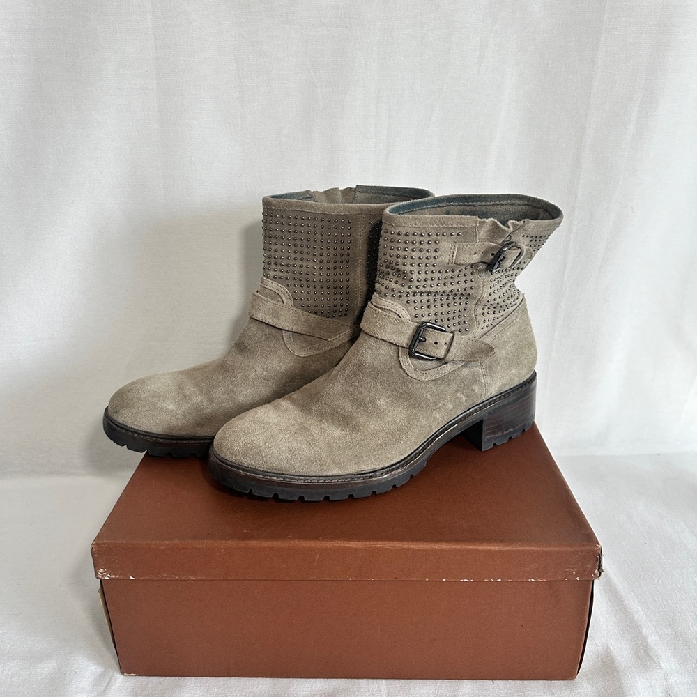 Coach Gates Studded Moto Boot - Women’s Size 10